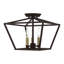 Plafonnier semi-encastré 3 lumières 12,5 cm Veasey-302551496