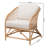 Triston Upholstered Rattan Armchair