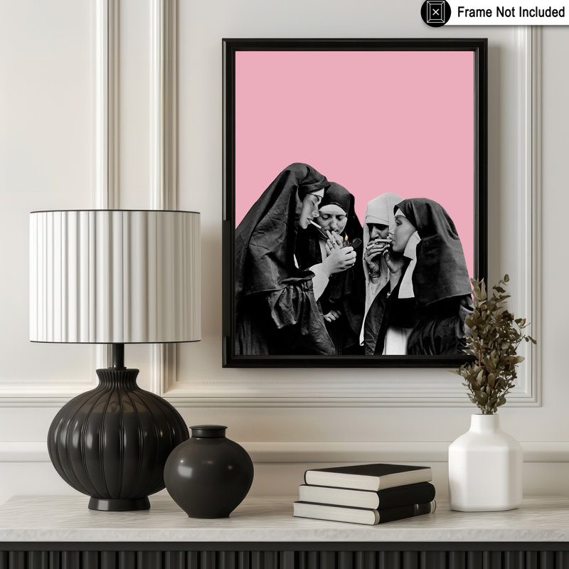 Fumeurs nonnes No4, Unframed, Poster, 08"H x 10"W