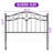 Vintage Queen Size Sturdy Metal Headboard, Adjustable Height Arched Scroll Bed Headboard