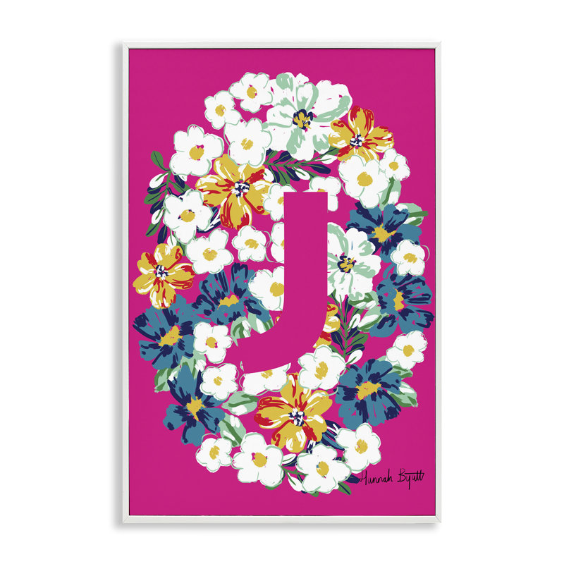 Art floral giclée encadrée noire par Hannah Louise Byatt, Giclée encadrée noir minuit, H 18 po x l 12 po