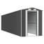 6 ft. W x 25 ft. D Galvanized Steel Apex Garden Shed-120429007