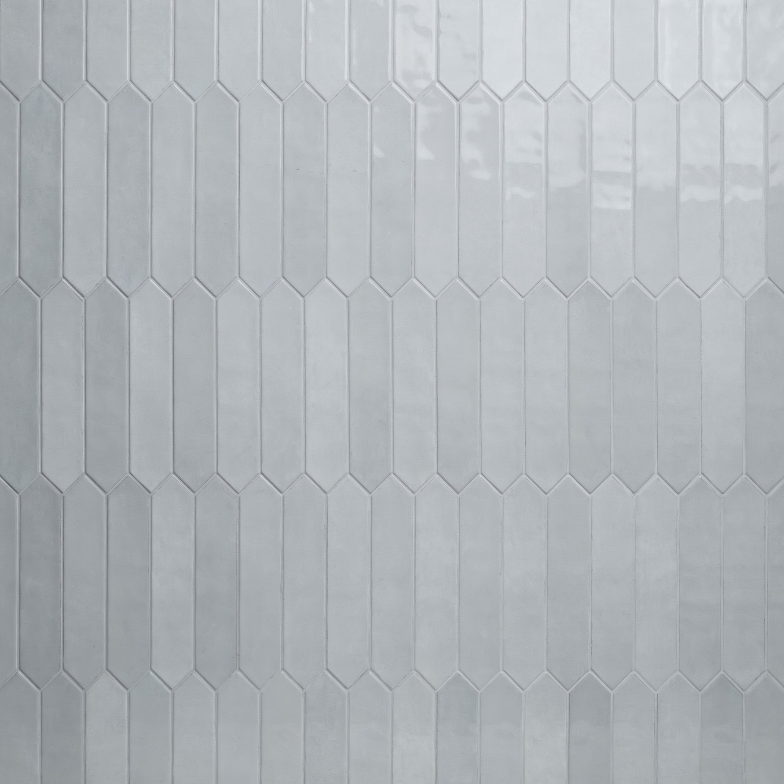 Renzo Glossy Ceramic Picket Wall Tile, Sky