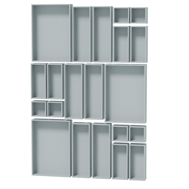 21-Piece Bamboo Drawer Organizer Set, Multi-Use Wood Tray Divider Bins for Kitchen, Bathroom, Office Desk and Makeup Organization