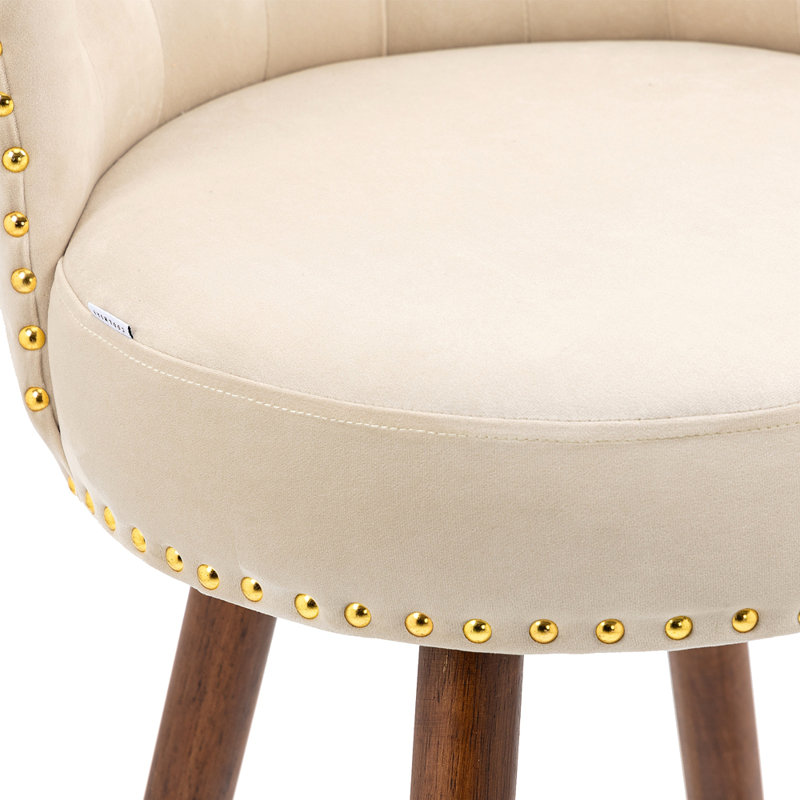 Swivel Bar Stools With Backrest Footrest ,With A Fixed Height Of 360 Degrees