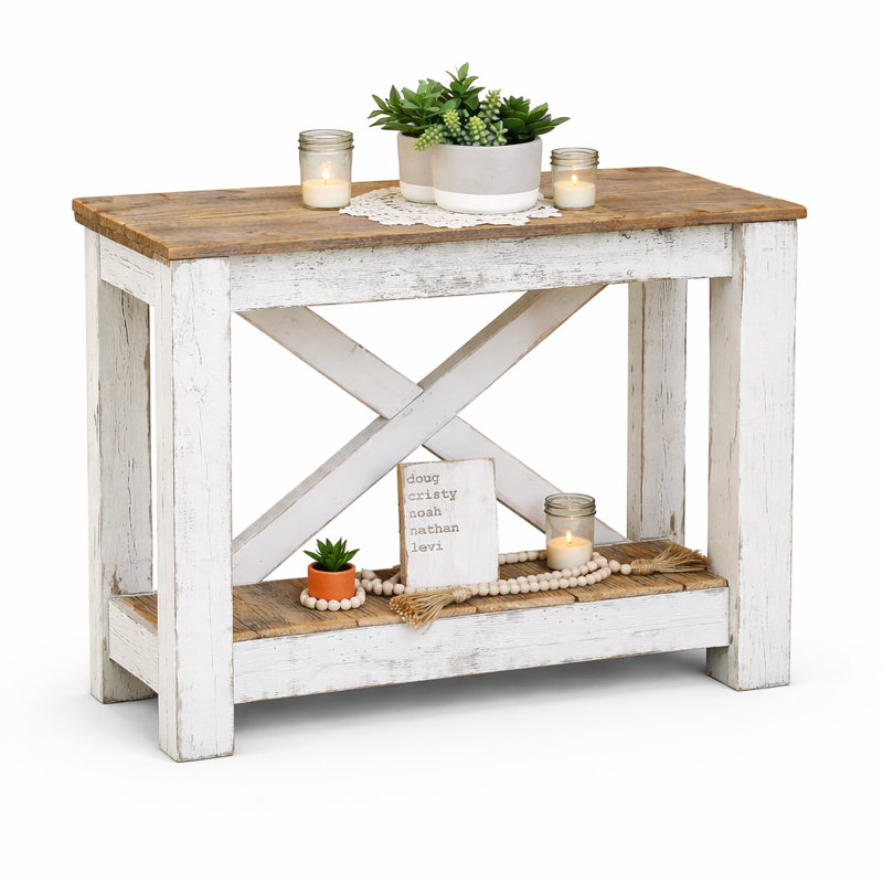 Fegan 36'' Solid Wood Console Table