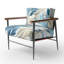 Keels - Fauteuil rembourré avec accents floraux-110963079