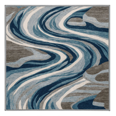 Tapis gris lavable à la machine
