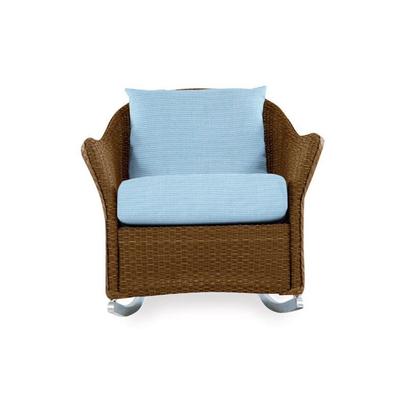 Weekend Retreat Outdoor Rocker Chair, Loveboat Mint, Bark