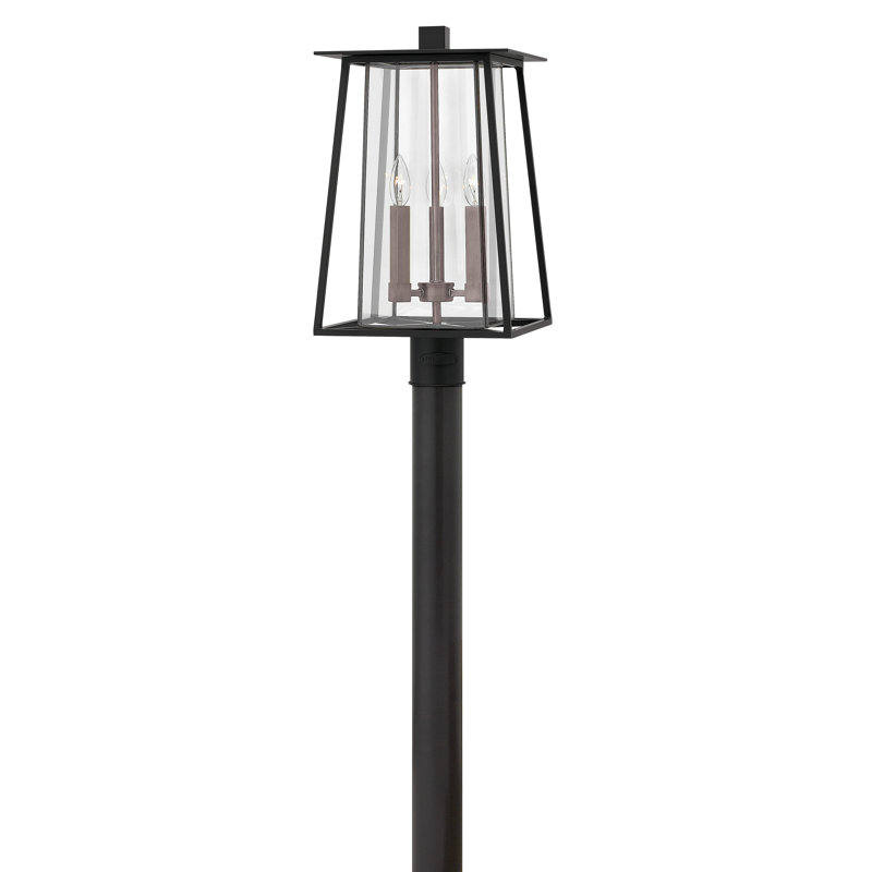 Walker 3-Light Lantern Head, Black/Bronze