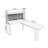 Nut-brown L-Shaped Solid Wood writing desk-118245252
