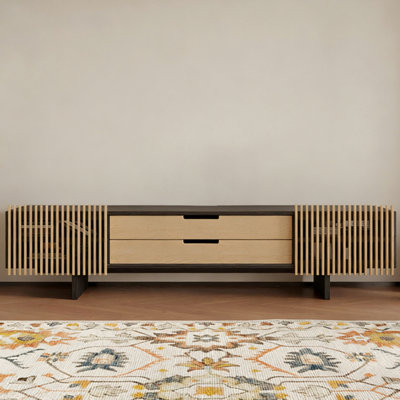 Modern Burlywood Manufactured Wood TV Stands