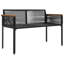 Poly Rattan Outdoor Bench-1324912486-1324912481