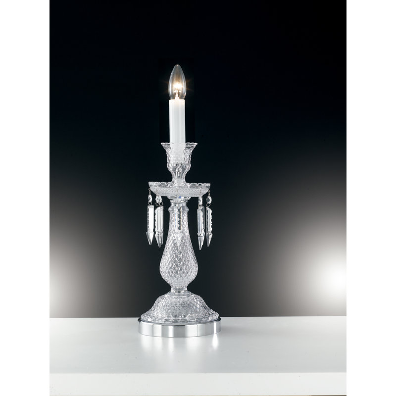 Leila Crystal Torchiere Lamp