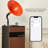 Brownness+Orange Rectangular Solid Wood+Aluminum Media Players