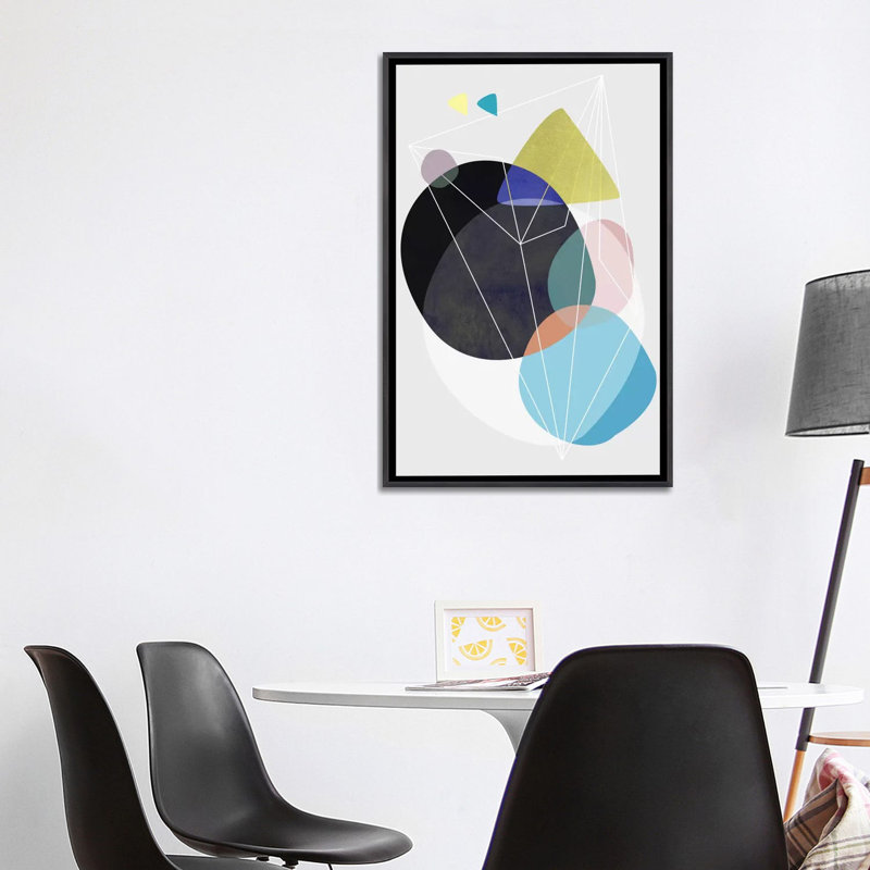 « graphic clxxiii » par mareike böhmer-impression sur image, Toile avec cadre noir patiné, H 40 po x l 26 po x P 1,5 po