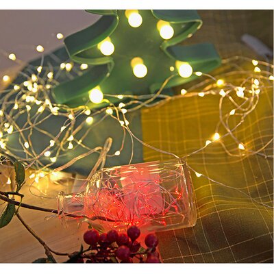Bailey 9.8' Outdoor LED Battery Powered 30 - Bulb Standard String Light (End to End Connectable) -  The Party Aisle™, D141B517EF1D486B94C02C746FBA263F