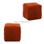 Repose-pieds carré doux et confortable tissé, tissu en velours côtelé, mousse à haute résilience, design, tabouret brun polyvalent, matériau, structure, adapté au salon-129943075