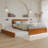 Lamecia Solid Wood Platform Bed with Trundle-1382348520-1382348514