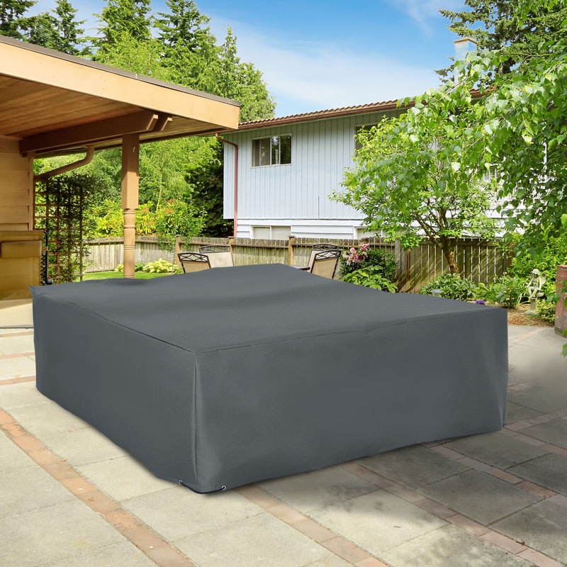 Jacobo Outdoor Patio Chair Cover, Grey