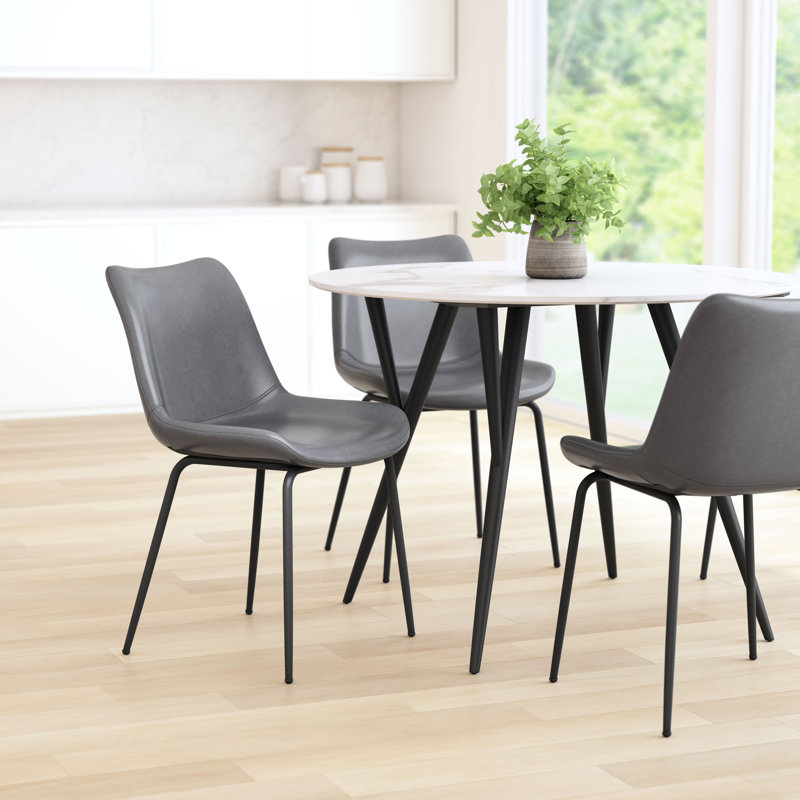 Ensemble de chaises Mehren (ensemble de 2), Rouge / doré