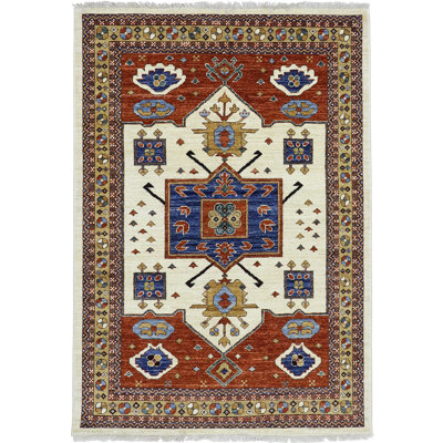 Navy Medallion Tribal 4' 2" x 6'