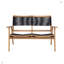 Chaise de patio 2 pièces