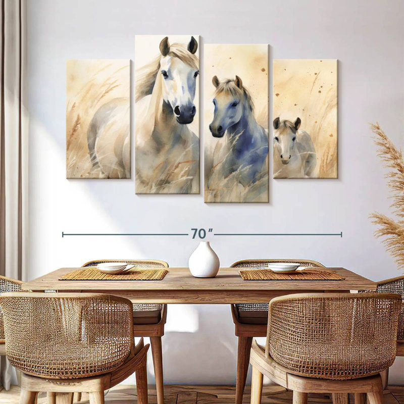 Chevaux Brampt Grassland, H 42 po x l 68 po