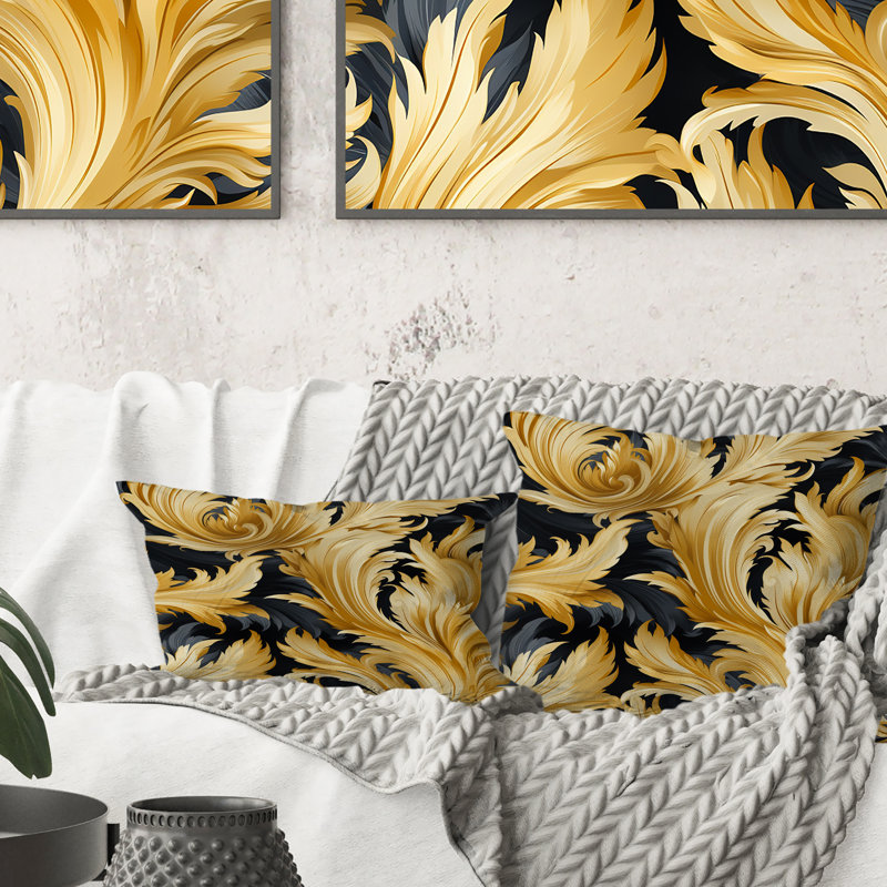 Coussin décoratif royal en polyester royal Ikat Reverie Celebrate I, H 16 po x l 16 po