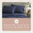 Whisper Organics, 100% Organic Cotton Sheets - 300 Thread Count Bed Sheets Set - Premium Quality Sheets - Deep Pocket Sheet Set - GOTS Certified, Navy Blue Color (Twin XL Size)-117278028-117278036