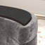 Fauteuil d'appoint pivotant avec repose-pieds de rangement-1025068756