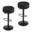 Swivel Upholstered Velvet Adjustable Height Bar Stool-1828252875