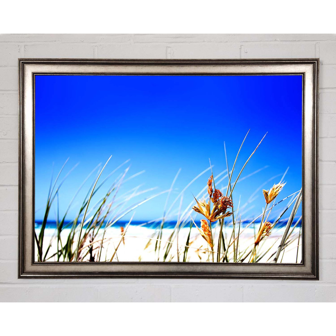 Gerahmtes Wandbild Clear Beach Sky