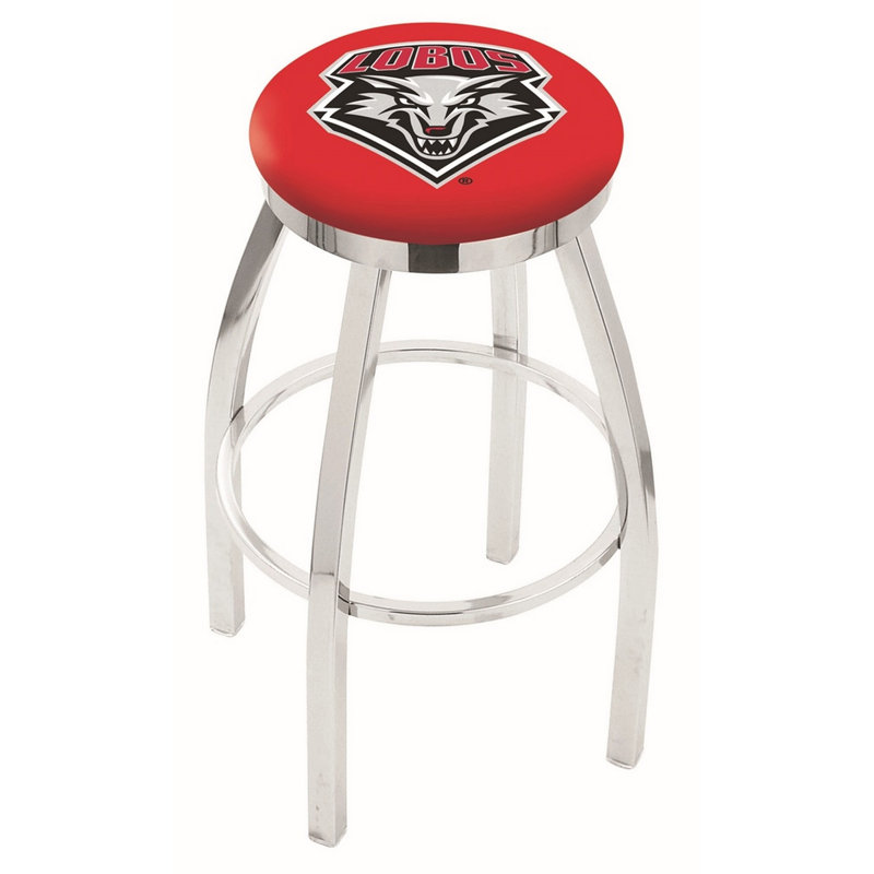 NCAA Swivel Counter and Bar Stool, New Mexico, "Counter Stool (25" Seat Height)"