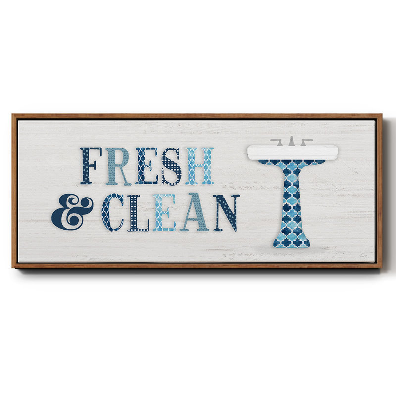 Fresh and Clean - toile encadrée, H 20 po x l 50 po