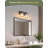 Modern Bathroom Vanity Light Fixture, 2-Light Crystal Wall Sconce For Over Mirror, Hardwired Mounting With E26 Base, Black Finish