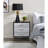 Myles Black, Silver & Gold Finish Nightstand