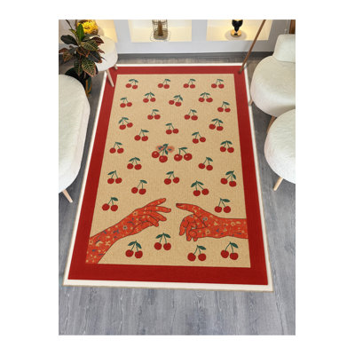 Tapis tissé à la crème Mosso