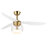 52'' Modern Propeller Dimmable Ceiling Fan with LED Lights and Remote Control