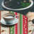 The Holiday Aisle® Christmas Fitted Round Tablecloth Diameter Green Dark Coral White-1519104720