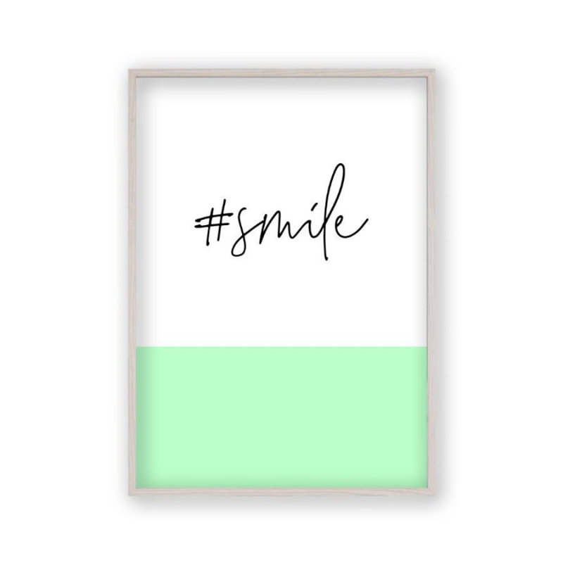 Print, White Oak Frame, 31 cm H x 22 cm W x 2.5 cm D