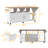 Expandable Garage Workbench With Locking Casters