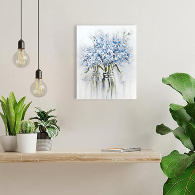 Blue Flowers in Vase