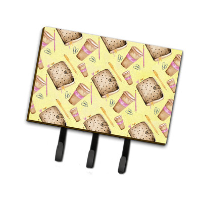 Metal Wall Organizer with Key Hooks