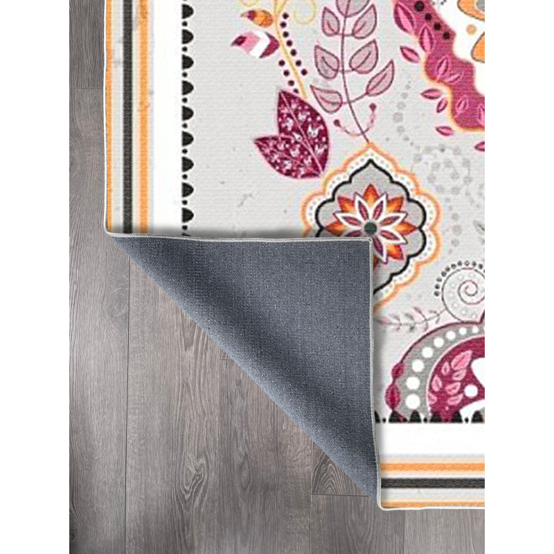 Tapis en coton Mireya, Carré 2 pi 7 po