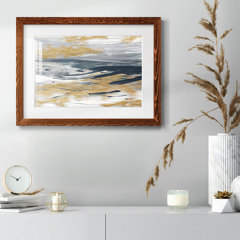 Tumultueux bleu marine, impression sur papier, Érable