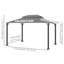 32.5 Ft. W x 24.5 Ft. D  Aluminium Soft-Top Gazebo