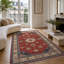 Vintage Look Cotton and Chenille Flatweave Area Rug-1810704350