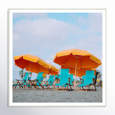 Yellow Umbrellas Photograph Print