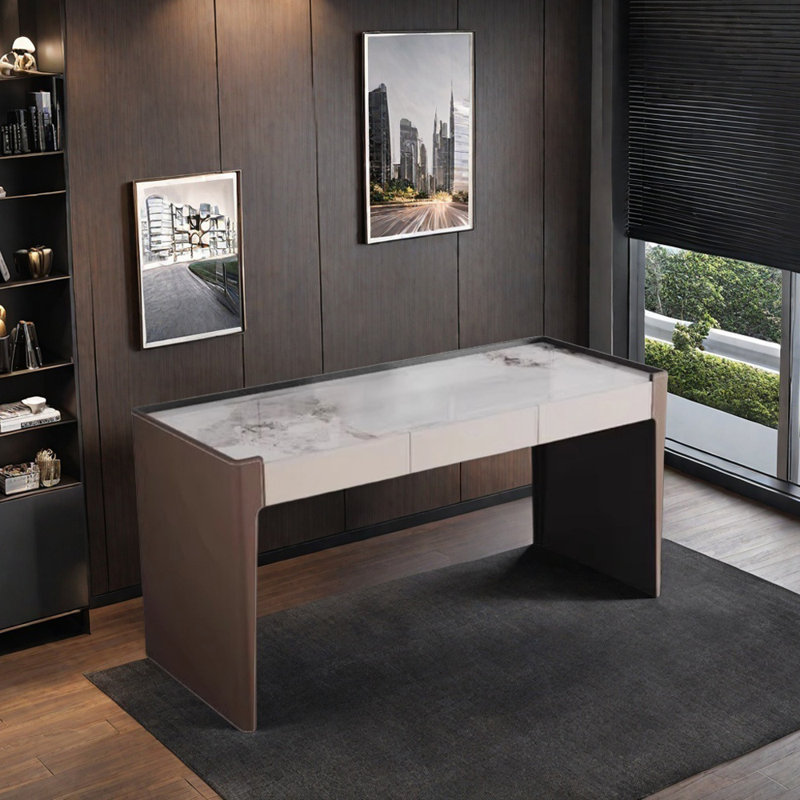 Bureau rectangulaire Simple Light Luxury, H 29,92 po x l 55,11 po x P 23,62 po